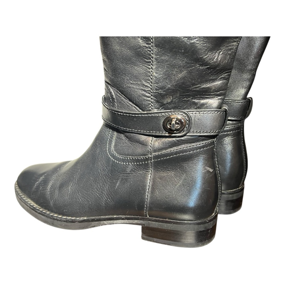 Coach Woman’s Eva Skinny Calf Leather Boot - Equestrian Size 10 - Picture 6 of 13